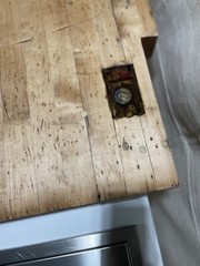 Reclaimed vintage wood bar cart/ island with cooler and wine rack. 