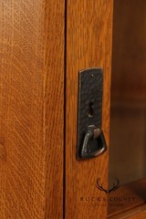 Stickley Mission Collection Oak Corner Curio Cabinet