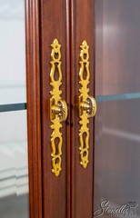 70401: HENKEL HARRIS Cherry Large China Cabinet Breakfront