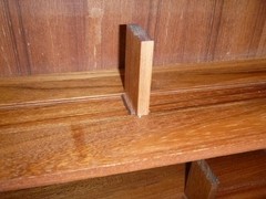 Vtg Mid Century Eppco Enterprises Teak Tambour Door Wall Mount Cabinet 18x12x8