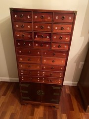 Large Antique Asian Apothecary Chest multi drawers for diverse storage