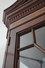 63267EC: STICKLEY Chippendale Style Mahogany Corner China Cabinet