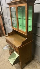 VICTORIAN OAK DENTAL MEDICAL CABINET, W.D. ALLISON CO.