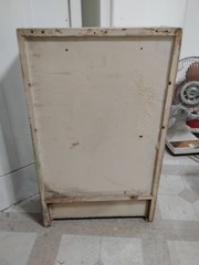 Antique Art Deco Wooden Mirror Cabinet Drawer primitive Apothecary Farmhouse