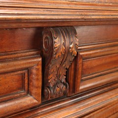 Antique Cupboard Walnut Double Top Provence XVIII Century