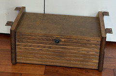 Rare Breadbox Vtg Under Cabinet Mount Space Saver Wooden MCM