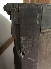 Rare 17th Century Court Cabinet Original Condition 1635-60