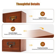 Vintage 16 Drawer organizer Tabletop Cabinet 50*10*35cm Apothecary Storage Box