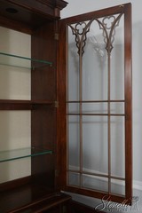 72383: JOHN WIDDICOMB Vintage Walnut Gothic Design Breakfront Display Bookcase