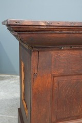 Antique Store Counter Kitchen Island oak watchmaker desk wood vintage apothecary