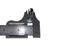 WOOD Furniture Casters With Plated Metal Fork Set of Four