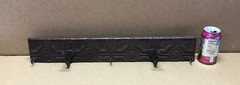 VTG Decorative Hat & Key Rack Rust 23″ Tin Ceiling Metal 2 Hook Old 609-26B