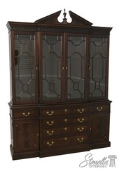 L56699EC: STICKLEY Chippendale Mahogany 4 Door Breakfront