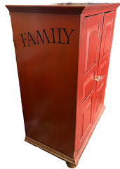 Vintage Ethan Allen maple country colors TV media cabinet
