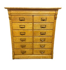 Antique Oak 12 Drawer File Cabinet – Rockwell & Rupel of Chicago