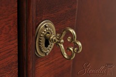 72808: BAKER Vintage Mahogany Bow Front China Cabinet