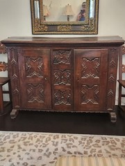 19TH C ITALIAN TUSCAN CHURCH VESTMENT CABINET