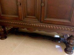 China cabinet, server and sideboy set