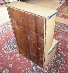 Antique Child Kitchen Cupboard Primitive Painted Toy Cabinet Shabby Chic