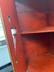 Vintage Oak Wooded Cabinet Possible Tramp Art?perhaps a Humidor Medicine Cabinet