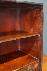 Antique Apothecary Cabinet Wood Drawer Shelf Organizer Vintage Counter Display
