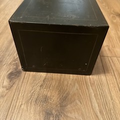 Vintage Fire-Proof Furniture & Construction Green Drawer Card Filing Cabinet Box