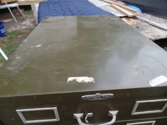 Antique Vintage Remington Rand Aristocrat Filing Cabinet