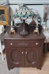 Old Antique Cabinet- Doors, Shelf, Drawer – Very Nice