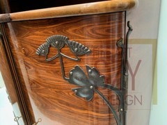 Meuble De Salon Art Nouveau, Armoire De Cabinet Qualité Musée, Design Majorelle