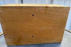 Vintage Globe Wernicke Wood Dove Tailed Rolodex Box Nice Oak ?