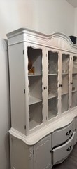 Antique China Cabinet Fruit Wood