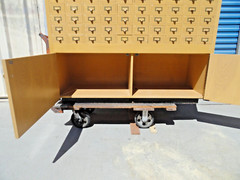 Card Catalog Apothecary Cabinet Parts Storage 100 Drawer Solid Wood 60″ x 60″