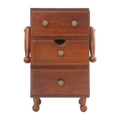 Vintage Storage Cabinet, 3-tier Storage Cabinet, Storage Box With Drawers Brown