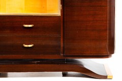 Fine Art Deco Macassar Ebony Vitrine Display Cabinet by Gouffé ca. 1930