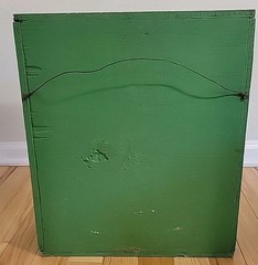 Vtg Shabby Wood Country Wall Medicine Cabinet Mirror Chic Distressed Chippy SEE
