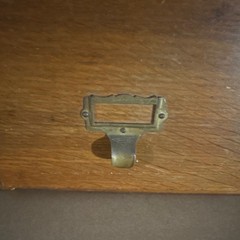 Vintagev2-drawer Table Top Library Card Catalogue Index File Cabinet Made Of Oak