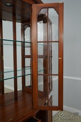 62635: HENKEL HARRIS Cherry Distressed Finish China Cabinet
