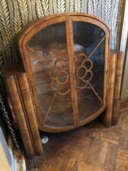Vintage 1930s Art Deco China Vitrine Cabinet