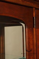 Pennsylvania House Louis Philippe Style Cherry Breakfront Lighted China Cabinet