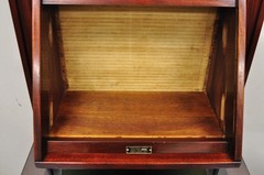 Antique General Optical Mahogany Ophthalmic Cabinet Roll Top Medical Work Desk