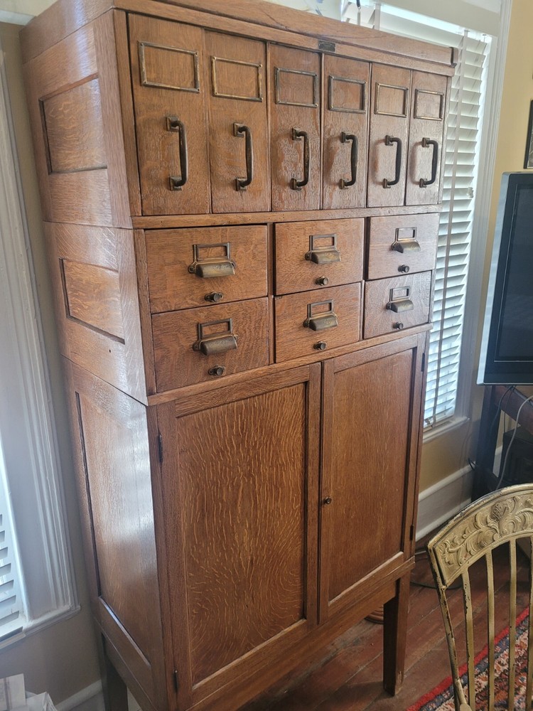 Yawman and Erby Oak Antique Cabinet
