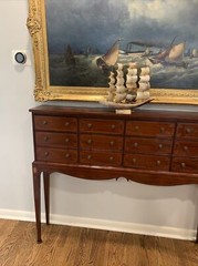 Antique 12 Drawer Mahogany Apothecary Cabinet – Circa 1800s (Rare!!!) EXC.