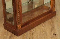 Pulaski Furniture Greek Revival Style Carved Oak Illuminated Display Cabinet