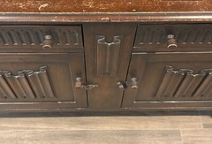Antique cabinet with 2 drawers and 2 cupboards can function as a TV stand