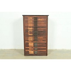 Antique Oak Architect’s Blueprint Flat File Cabinet by Hamilton, Circa 1900