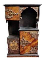 ANTIQUE JEWELRY CABINET. HISTORIC STYLE. WOOD AND METAL. SPAIN. 19TH-20TH.