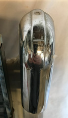 VTG 1950’s Chrome Deco Arch Top Mirror Medicine Side Light Cabinet Old 475-26B