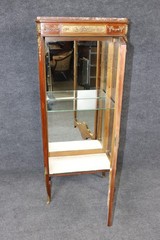 Francois Linke French Louis XV Style Bronze Mounted Narrow Vitrine C. 1915