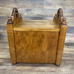 Antique Wood Cigar Humidor Copper Lined Humidor Elegant Cabinet *Read*