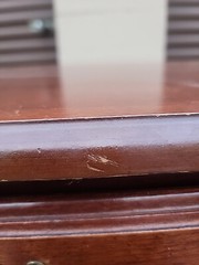 BASSETT FURNITURE QUEEN ANNE DESK CHERRY MAHOGANY 54″×24″×30″